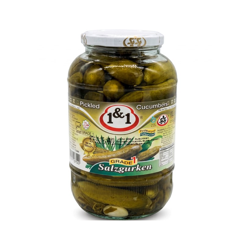 1&1 Salzgurken 1480g – (Khiar Shoor daraje yek - Yek o Yek)