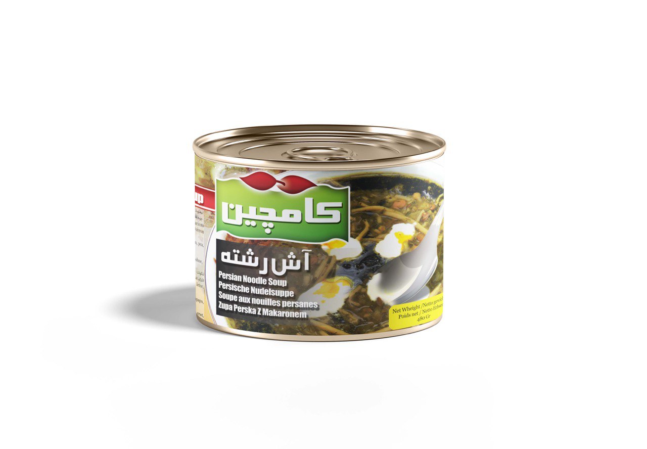 Kamchin Ash Reshteh 480g – Traditionelle Kräuter-Nudelsuppe (Fertiggericht / Dose)