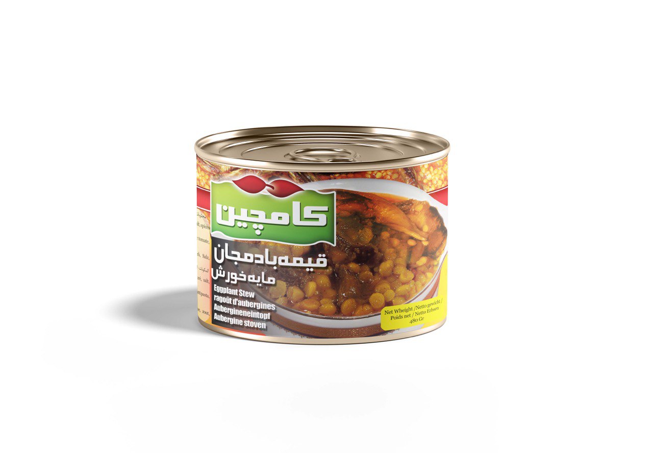 Kamchin Gheimeh Bademjan 480g – Khoresht Gheimeh mit Auberginen Schmortopfbasis (Dose)
