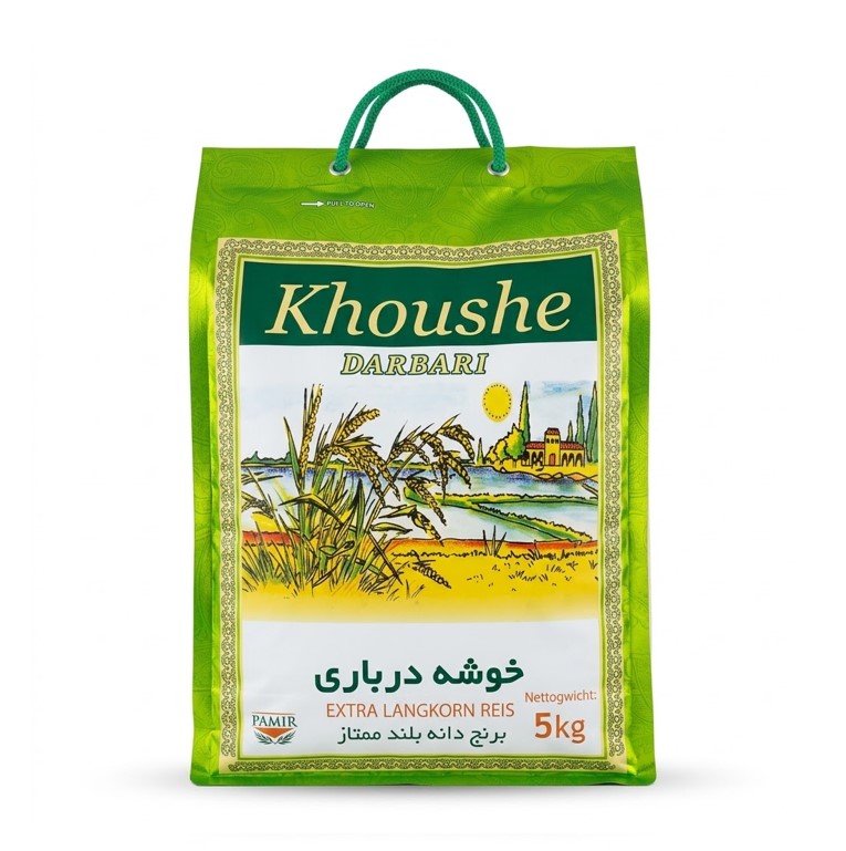 Khoushe Darbari Reis 5kg – Extra Langkorn Basmatireis