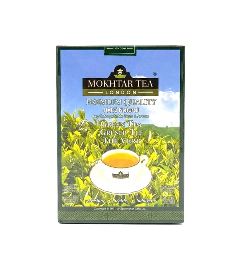 Mokhtar Grüner Tee 500g – Premium Quality Ceylon Green Tea (Packung)