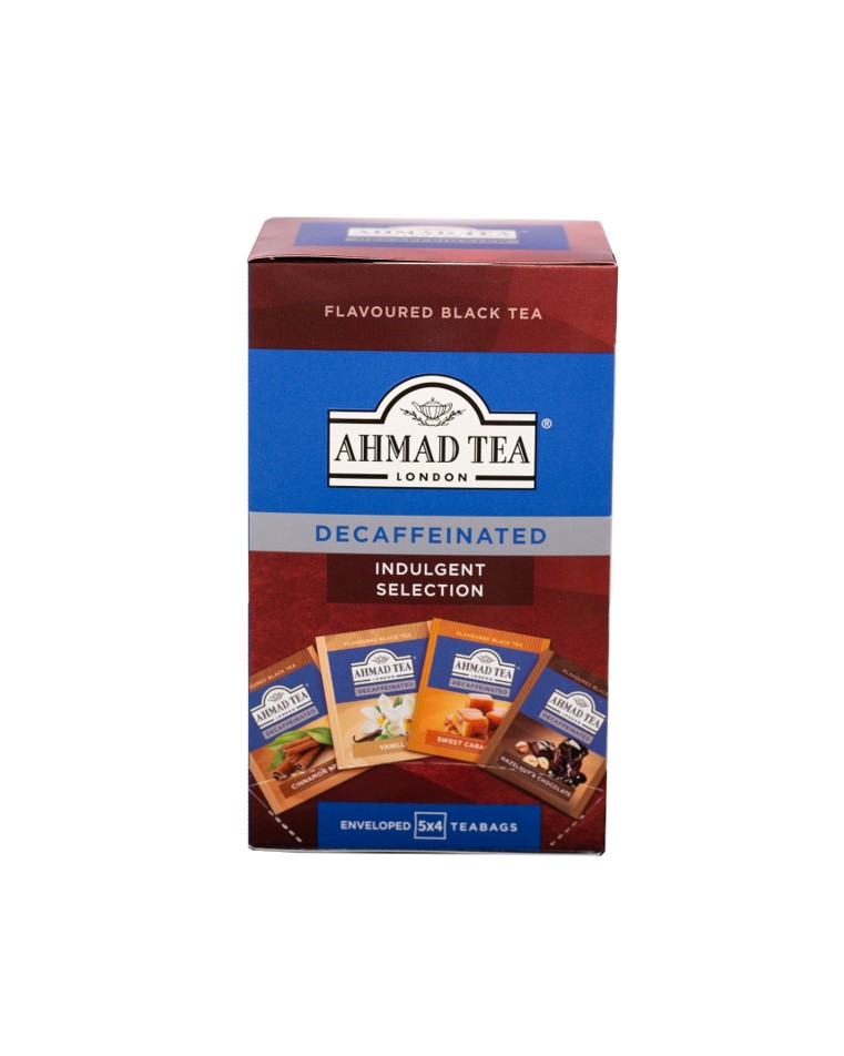 Ahmad Tea Indulgent Selection Entkoffeiniert 20 Teebeutel (40g) – Dessert-Tees (Packung)