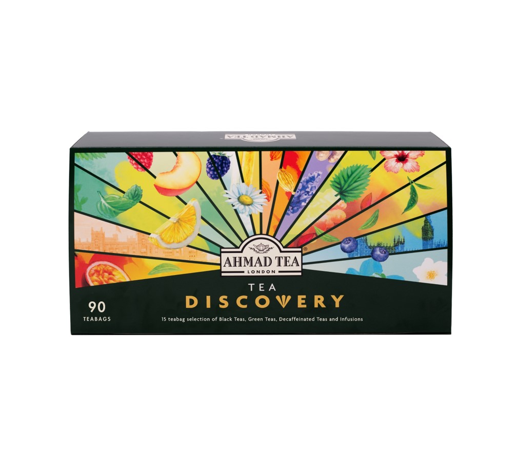 Ahmad Tea Tea Discovery 90 Teebeutel (171g) – Große Geschenkbox mit 15 Sorten (Packung)