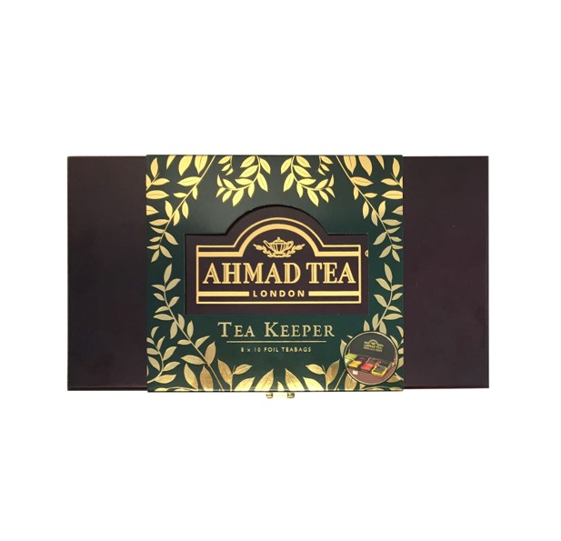 Ahmad Tea Tea Keeper 80 Teebeutel (160g) – Luxus Holz-Präsentbox mit 8 Teesorten 2