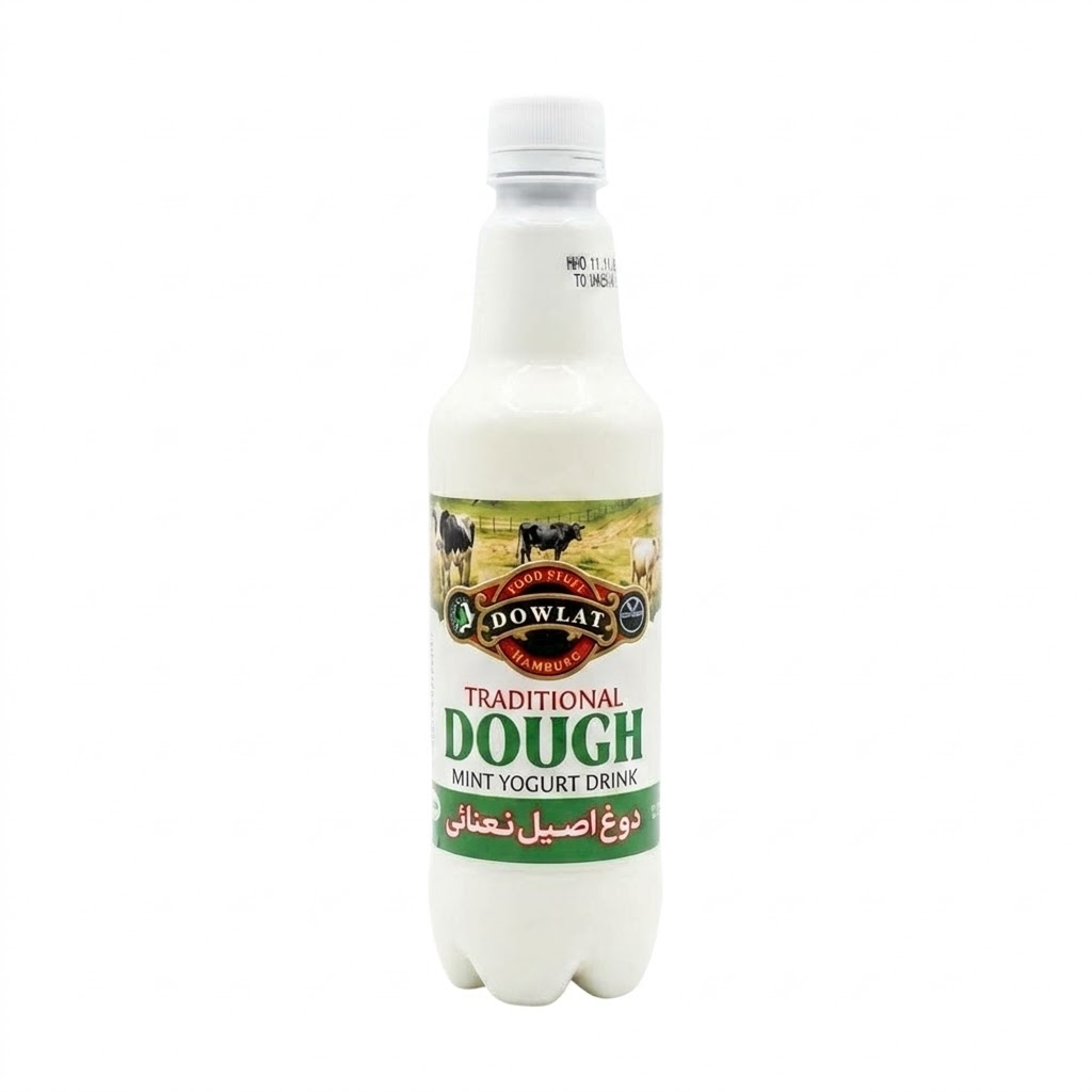 Dowlat Traditional Dough Minze 0,5L – Prickelndes Joghurtgetränk mit Minzaroma (Glas/Flasche)