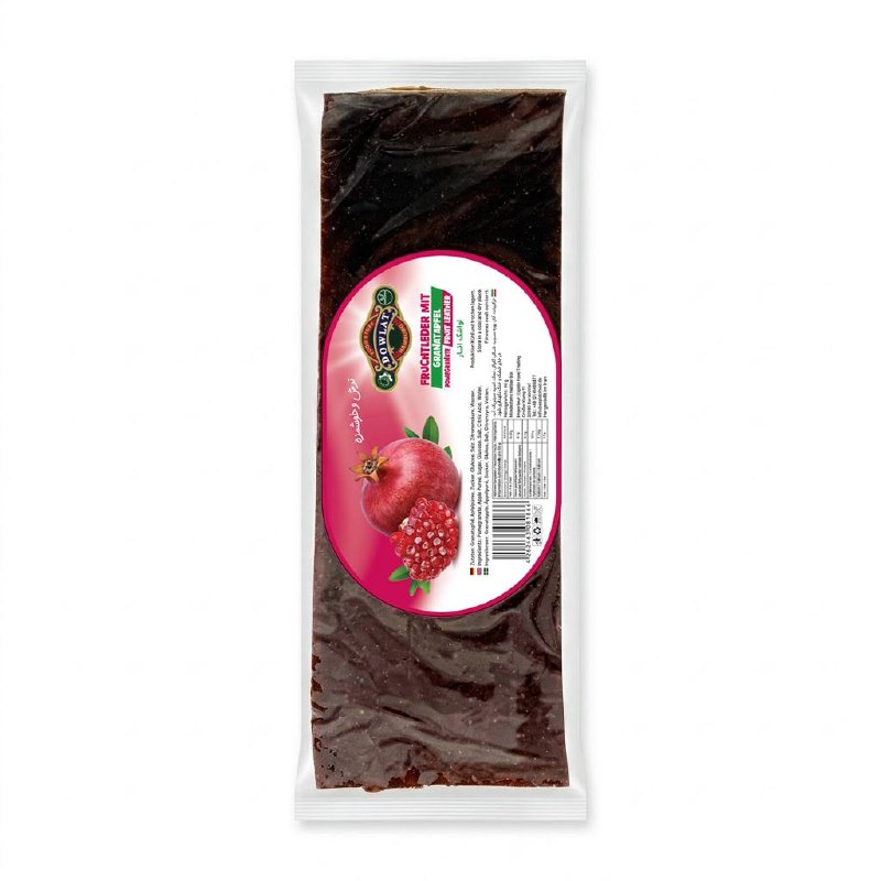 Dowlat Fruchtleder mit Granatapfel (90g) – Lavashak Anar (Packung)