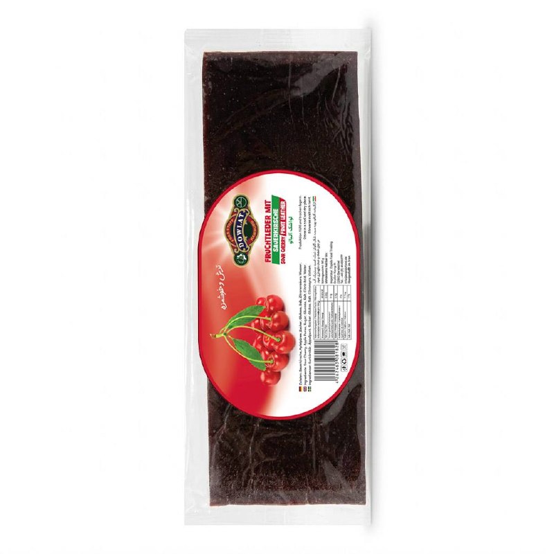 Dowlat Fruchtleder mit Sauerkirsche (90g) – Lavashak Albaloo (Packung)