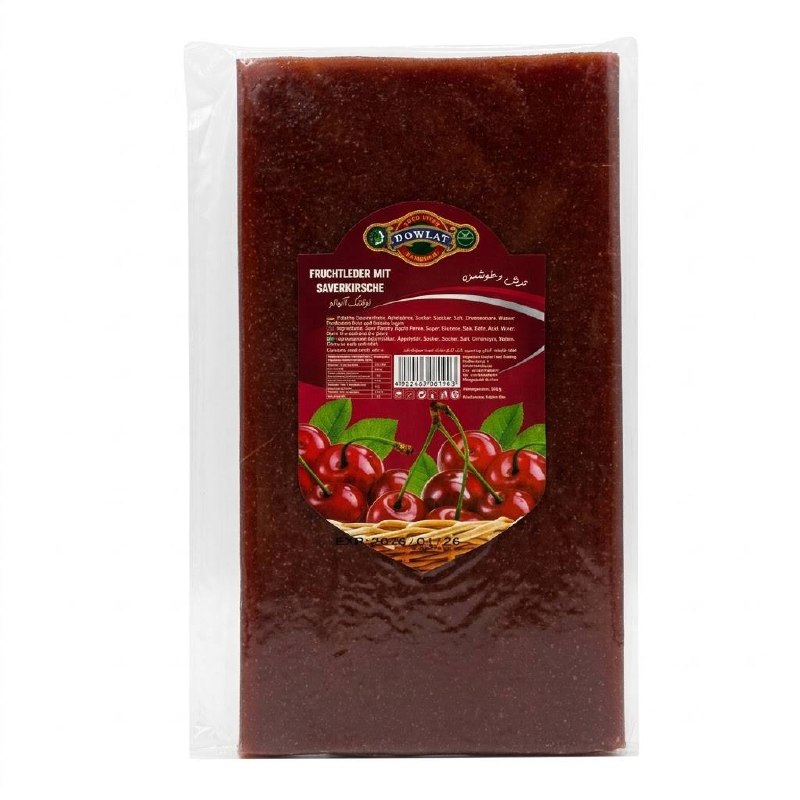 Dowlat Fruchtleder mit Sauerkirsche (300g) – Lavashak Albaloo Großpackung