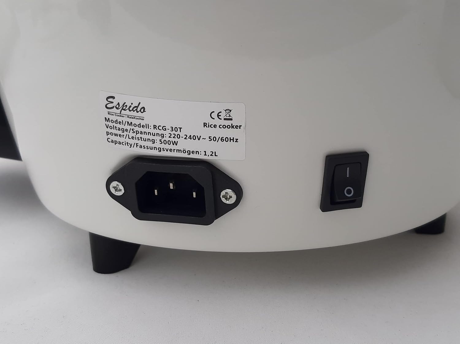 Espido Reiskocher mit Tahdig-Funktion 2,2L (RCG-50T) – Persischer Reiskocher für 8-10 Personen (900W) 3