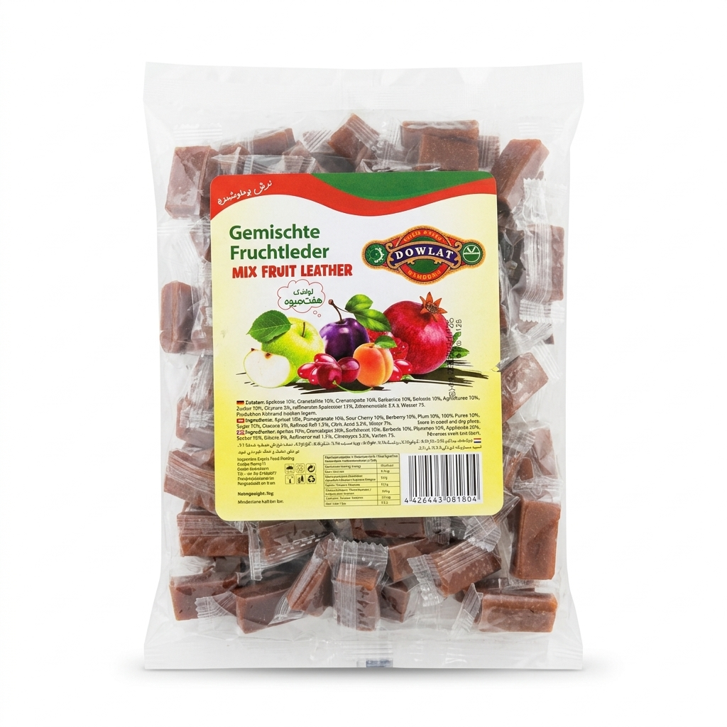 Dowlat Gemischte Fruchtleder (1kg) – Lavashak Haft Miveh Großpackung