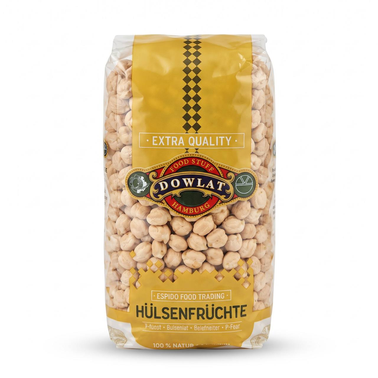 Dowlat Extra Quality Chickpeas 8mm 500g – Premium Dried Garbanzo Beans (نخود آبگوشتی دولت)