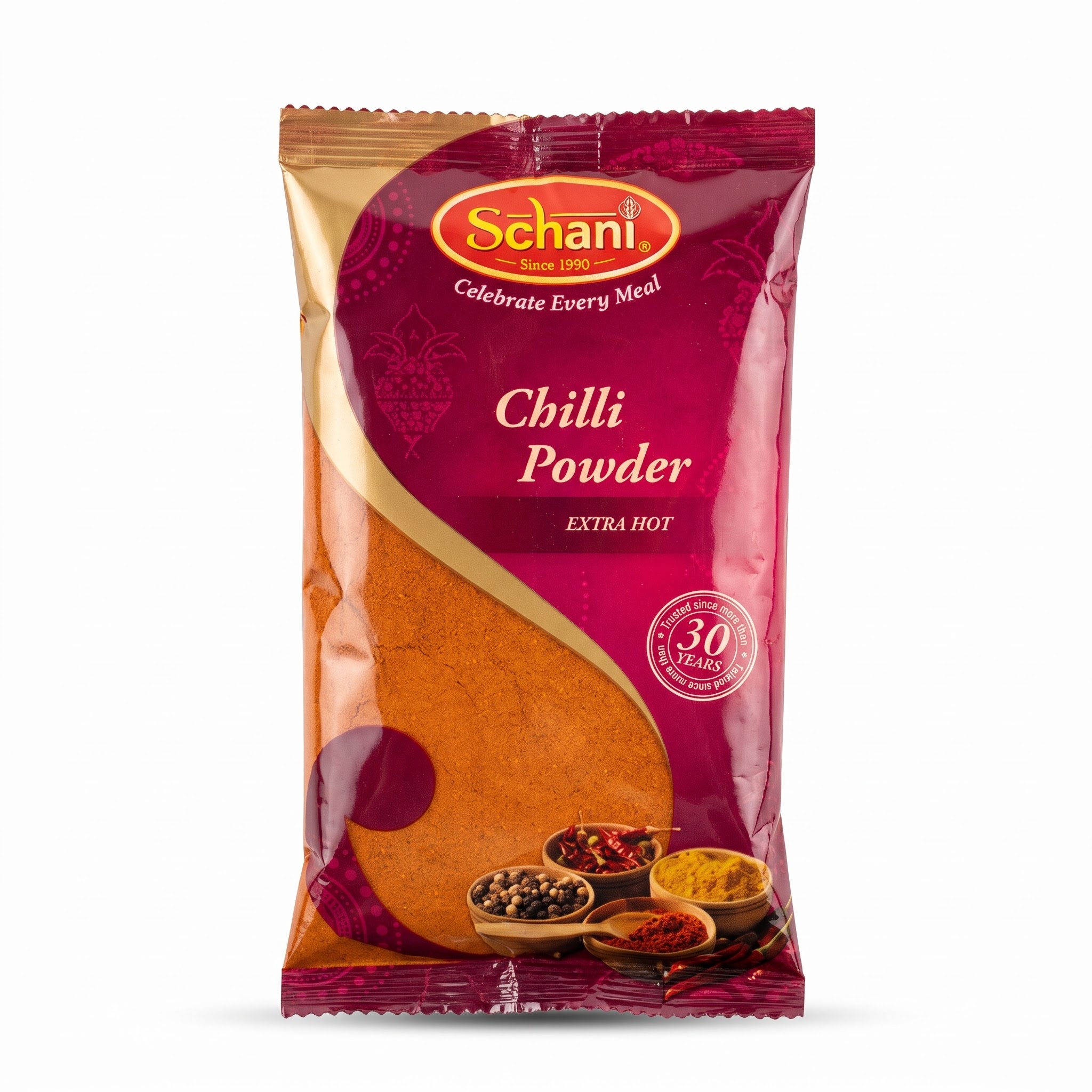 پودر فلفل قرمز تند هندی شانی ۱۰۰ گرمی – ادویه فلفل قرمز آتشین و اعلا (Schani Chilli Powder Extra Hot)