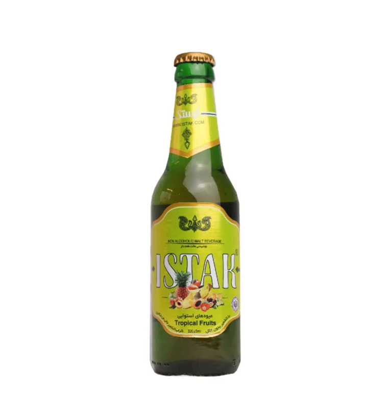 Istak Tropical Fruits Non-Alcoholic Malt Beverage 320ml – Premium Persian Malt Drink (ایستک استوایی)