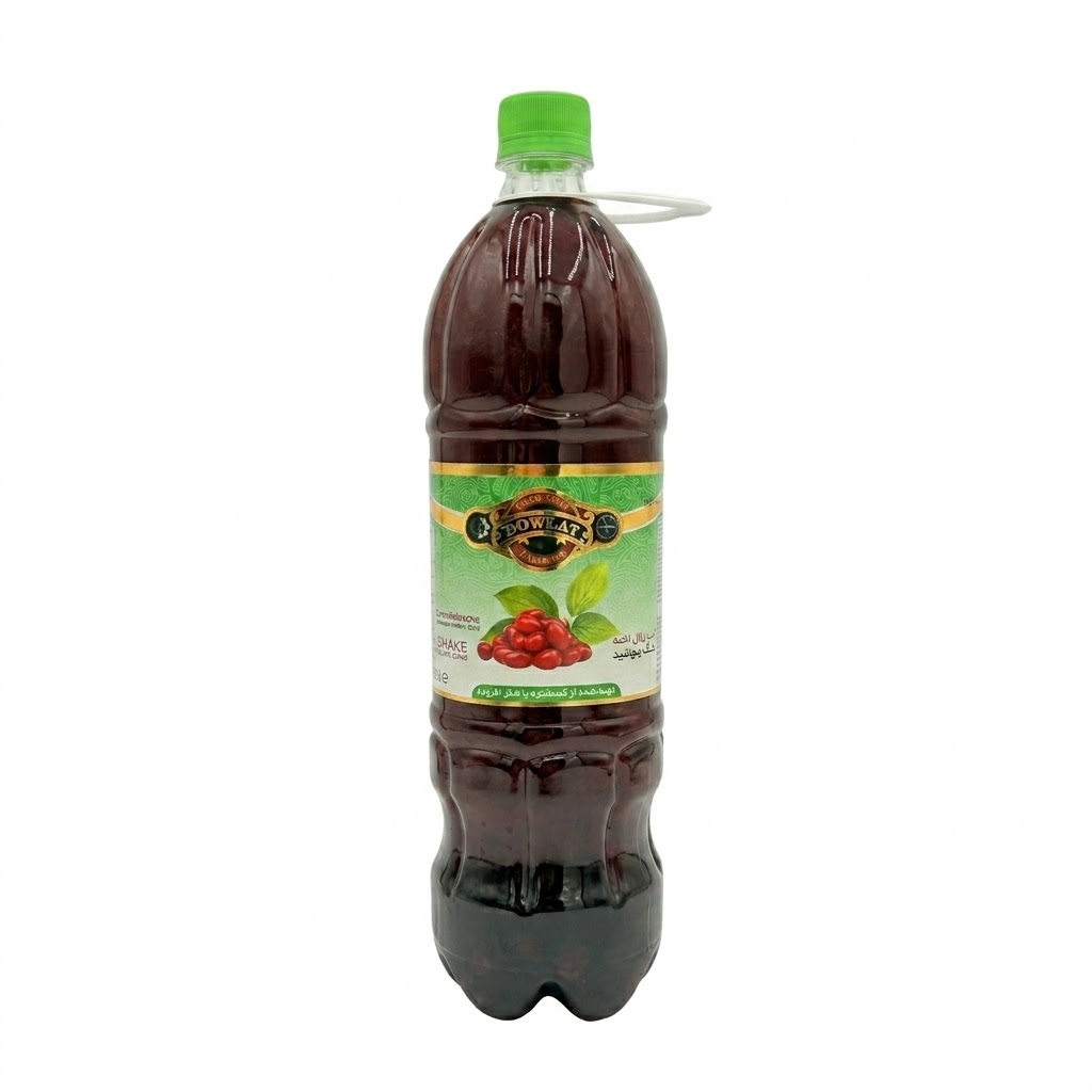Dowlat Kornelkirsche Saft 1500ml – Traditioneller persischer Kornelkirschensaft (آب زغال اخته دولت)